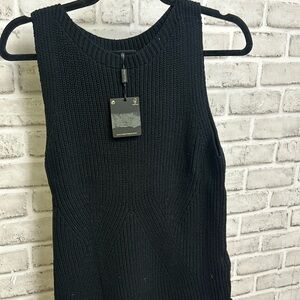 Massimo dutti knotted no sleeve sweater